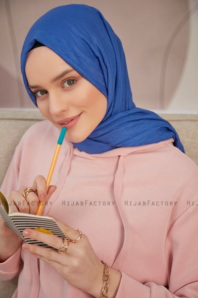 Serap - Blå Bamboo Crash Hijab