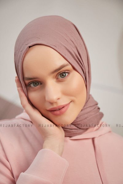 Serap - Soft Pink Bamboo Crash Hijab
