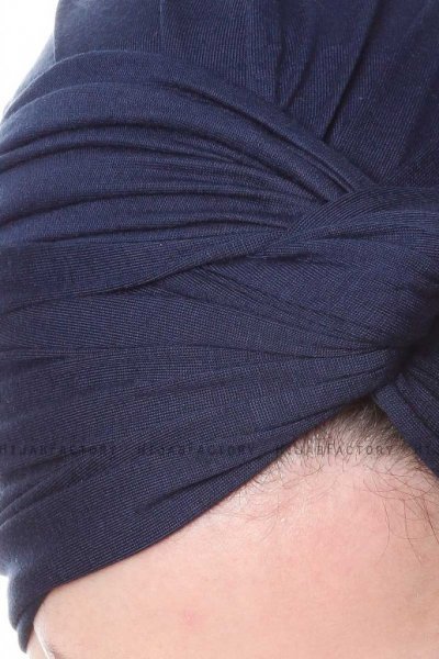 Belinay Marinblå Turban Hijab Ecardin 201803e