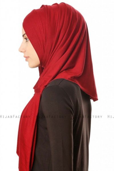 Betul - Bordeaux 1X Jersey Hijab - Ecardin