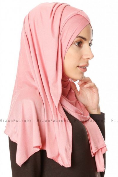 Betul - Mörkrosa 1X Jersey Hijab - Ecardin