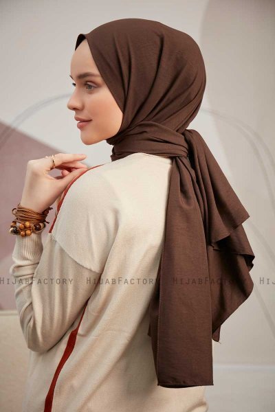 Ceyda - Mörkbrun Cazz Hijab