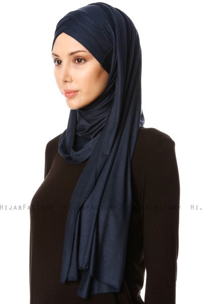 Cansu - Marinblå 3X Jersey Hijab
