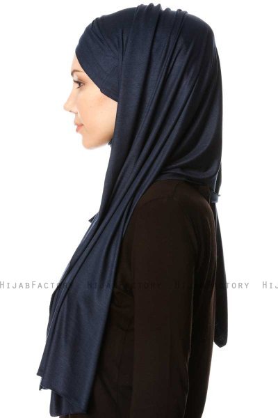 Cansu - Marinblå 3X Jersey Hijab