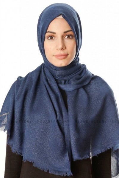 Caria - Marinblå Hijab - Madame Polo
