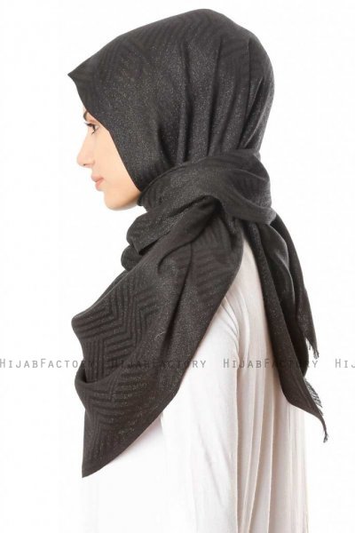 Caria - Svart Hijab - Madame Polo