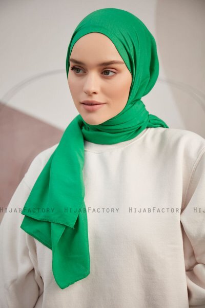 Silky Plain - Grön Hijab