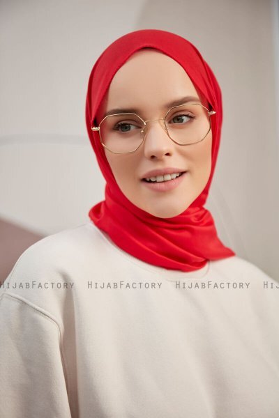Silky Plain - Röd Hijab