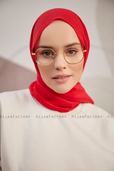Silky Plain - Röd Hijab