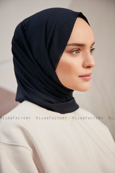 Silky Plain - Marinblå Hijab