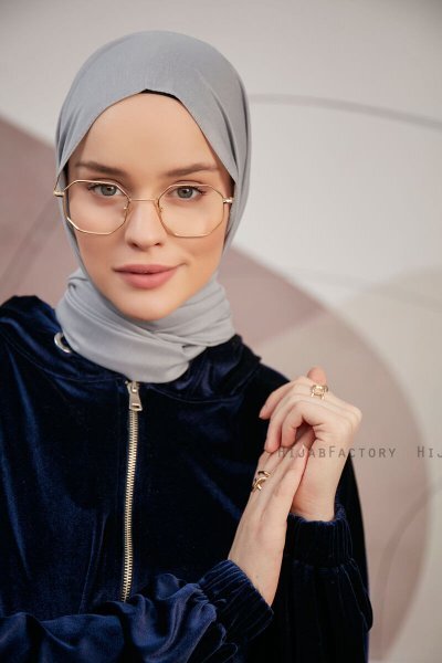 Silky Plain - Grå Hijab