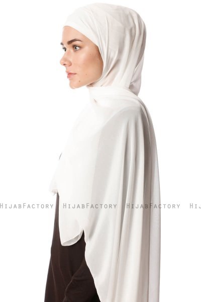 Derya - Creme Praktisk Chiffon Hijab