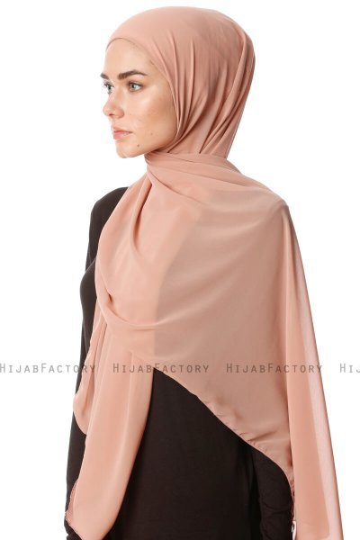 Derya - Gammelrosa Praktisk Chiffon Hijab