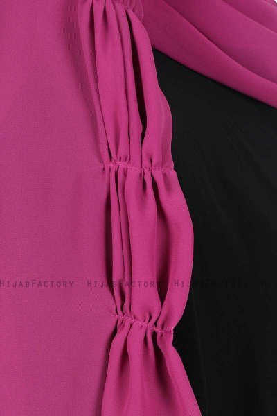 Disa - Fuchsia Praktisk Chiffon Hijab