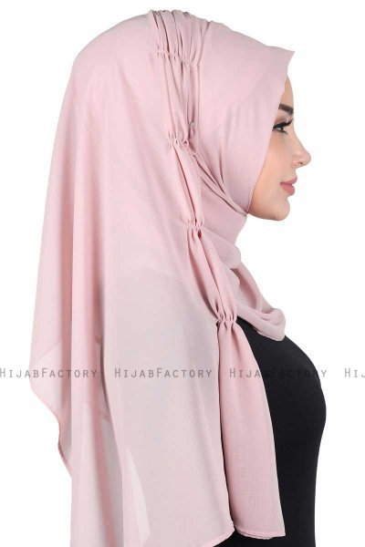 Disa - Gammelrosa Praktisk Chiffon Hijab