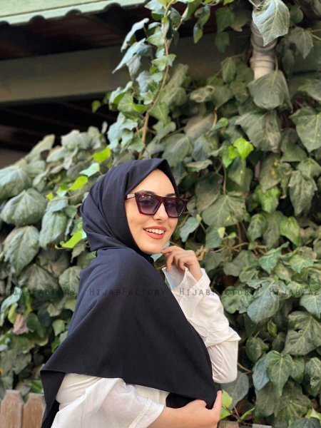Djamila - Svart Bomull Hijab - Mirach