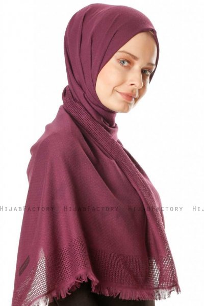 Ebru - Lila Bomull Hijab