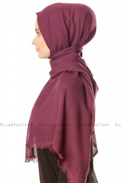 Ebru - Lila Bomull Hijab