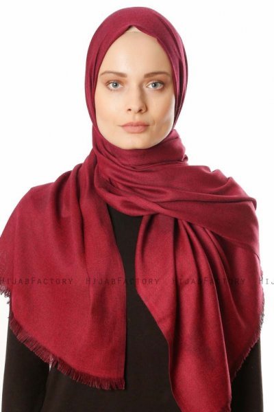 Ece - Mörk Fuchsia Pashmina Hijab