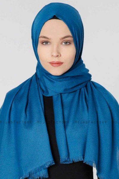 Ece Petrolblå Pashmina Hijab Sjal Halsduk 400035aa