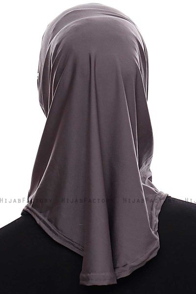 Elif - Antracit Sport Hijab - Ecardin