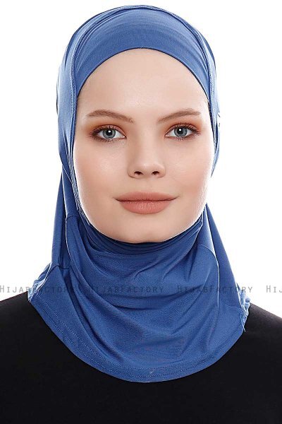 Elif - Blå Sport Hijab - Ecardin