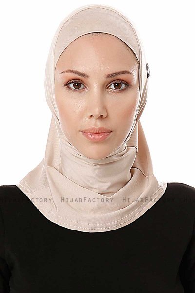 Elif - Ljus Taupe Sport Hijab - Ecardin