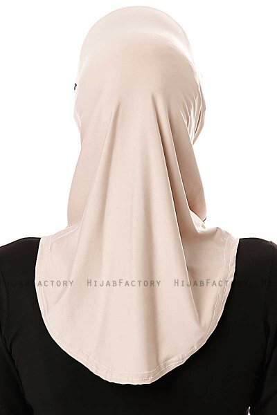 Elif - Ljus Taupe Sport Hijab - Ecardin