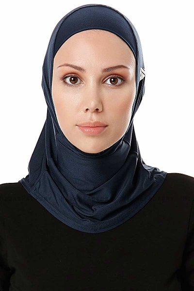 Elif - Marinblå Sport Hijab - Ecardin