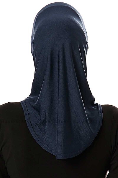 Elif - Marinblå Sport Hijab - Ecardin