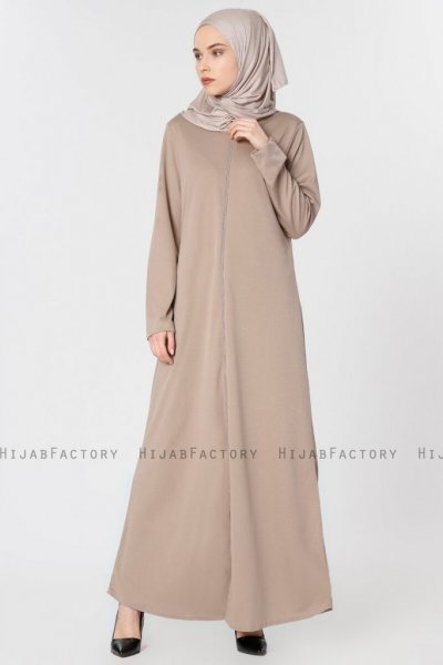 Elvan Taupe Abaya 251041b