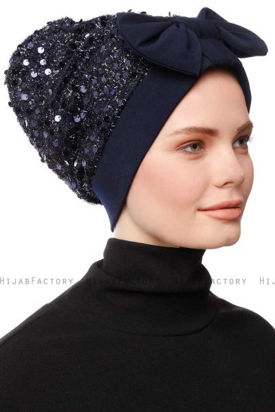 Enfleda - Marinblå Turban