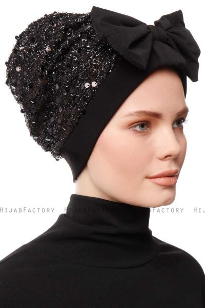Enfleda - Svart & Svart Turban