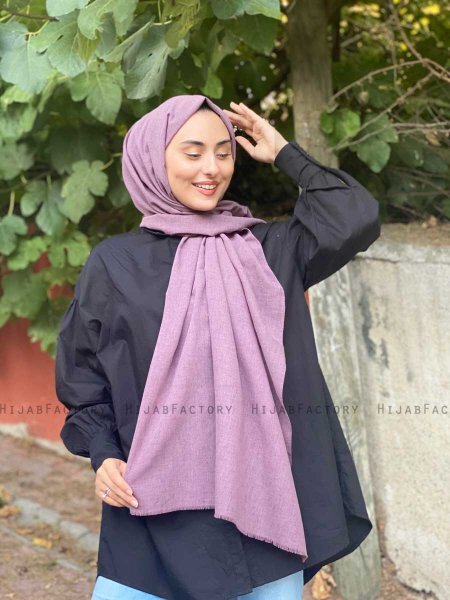 Ermina - Lila Bomull Hijab - Mirach