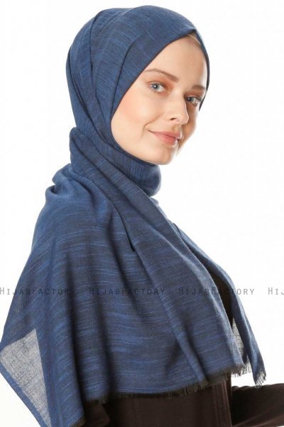 Esana - Marinblå Hijab - Madame Polo