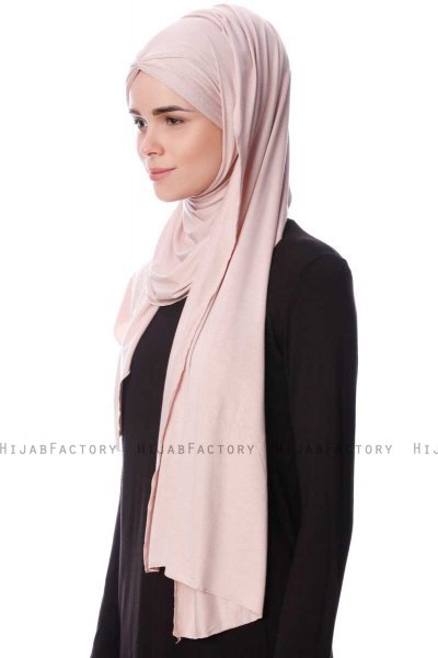 Eslem - Gammelrosa Pile Jersey Hijab - Ecardin