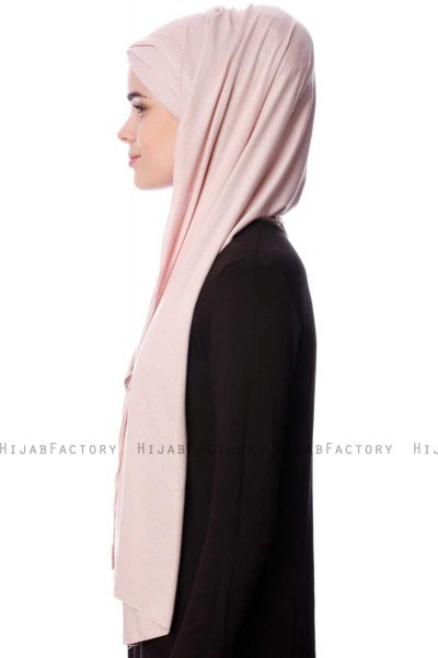 Eslem - Gammelrosa Pile Jersey Hijab - Ecardin