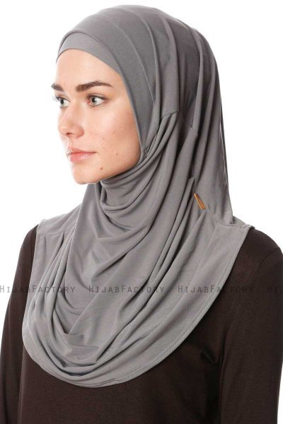 Esma - Grå Amira Hijab - Firdevs