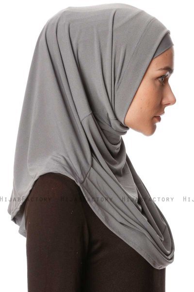 Esma - Grå Amira Hijab - Firdevs