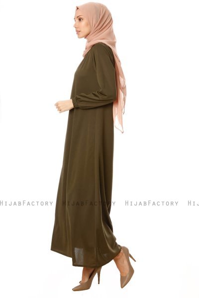 Esra - Khaki Klänning - Miss Halima