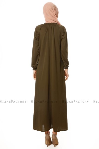 Esra - Khaki Klänning - Miss Halima