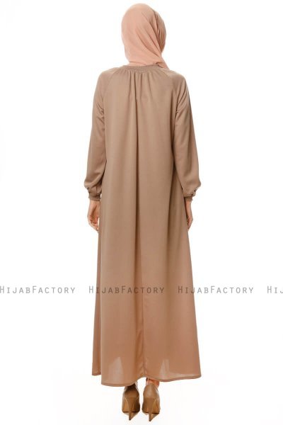 Esra - Taupe Klänning - Miss Halima