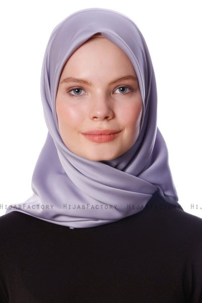 Eylul - Grå Fyrkantig Rayon Hijab