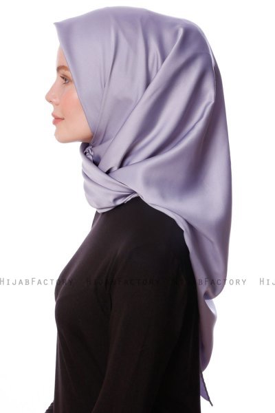 Eylul - Grå Fyrkantig Rayon Hijab