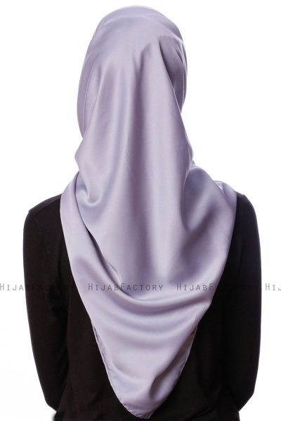 Eylul - Grå Fyrkantig Rayon Hijab
