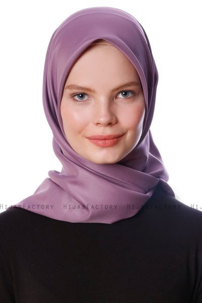 Eylul - Lila Fyrkantig Rayon Hijab
