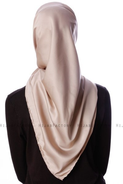Eylul - Taupe Fyrkantig Rayon Hijab