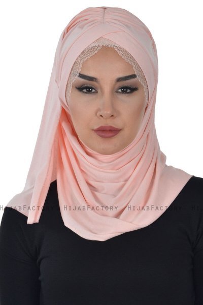 Filippa - Gammelrosa Praktisk Bumull Hijab - Ayse Turban