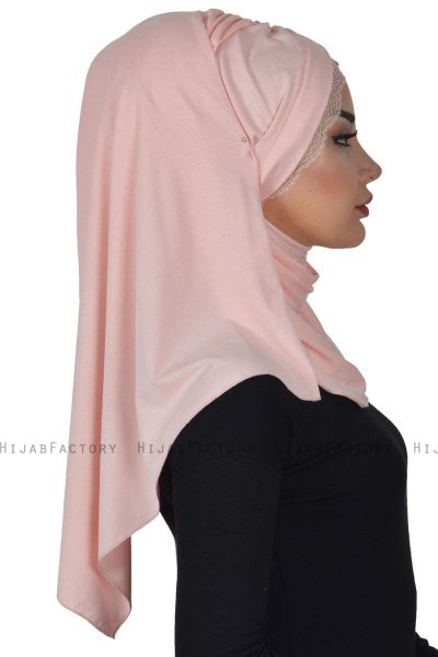 Filippa - Gammelrosa Praktisk Bumull Hijab - Ayse Turban