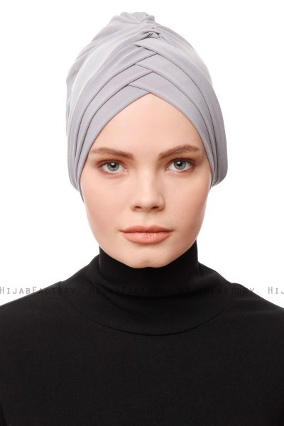 Gamze - Ljusgrå Turban